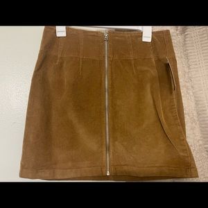 Wild Fable Zip front corduroy mini skirt